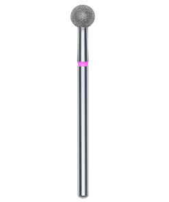 DIAMOND NAIL DRILL BIT, "BALL", RED, HEAD DIAMETER 5MM (FA01R050) - STALEKS™